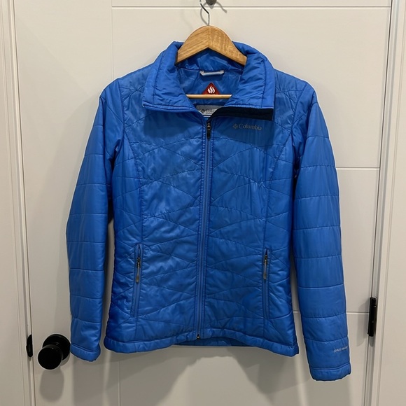 🏁 Columbia Omni Heat blue  jacket size small - Picture 4 of 10